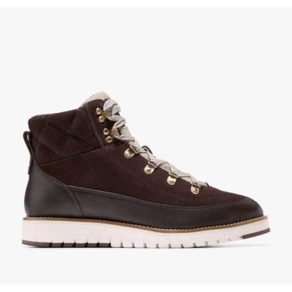 Cole Haan Shoes - Cole Haan Wms ZeroGrand Elissa Hiker WP Boots Dk Choco Suede/Lthr 8.5 NEW! $300